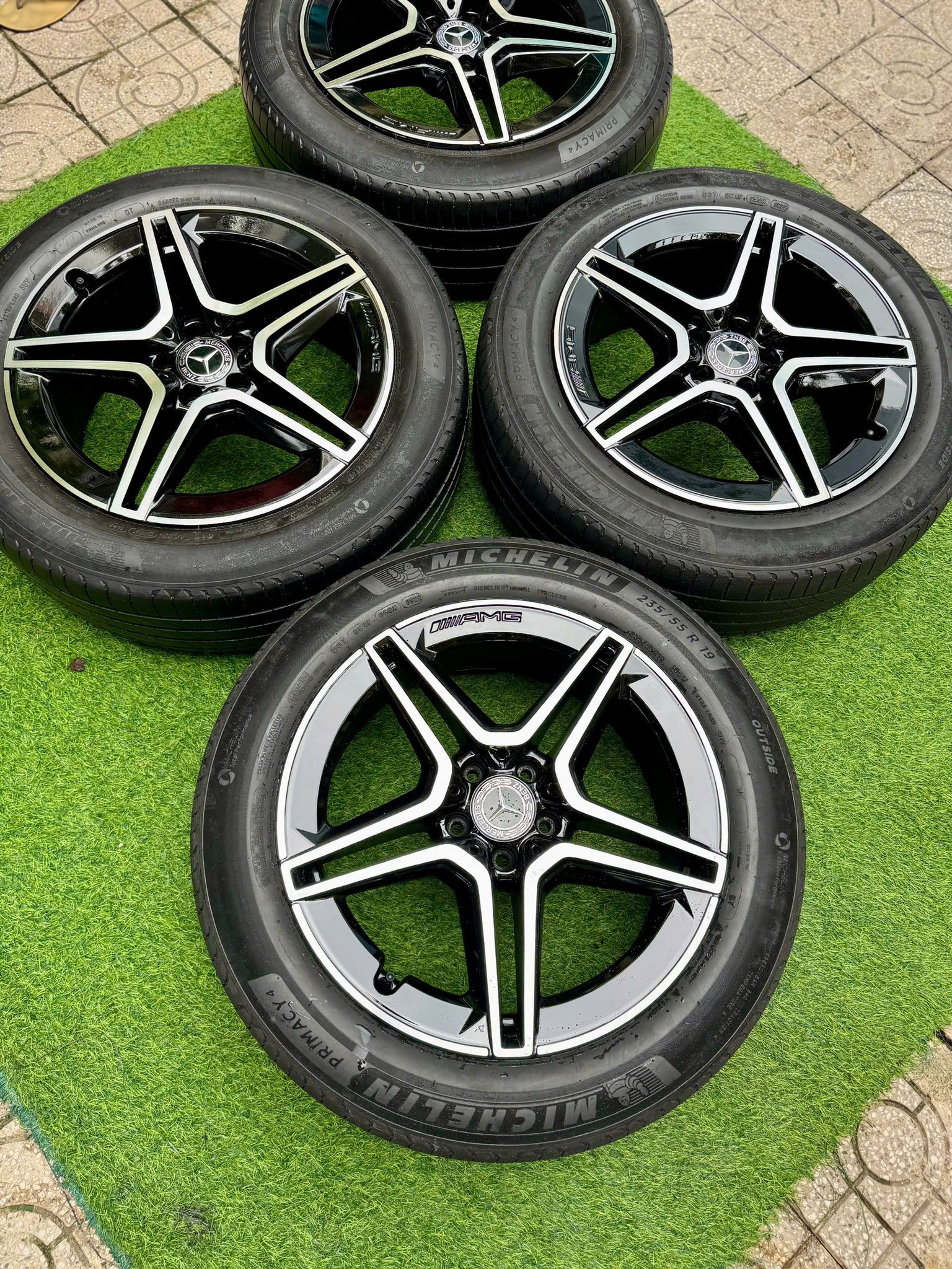 Mâm lốp Lazang Mercedes GLC300 2021 19 inch lốp 235/55R19