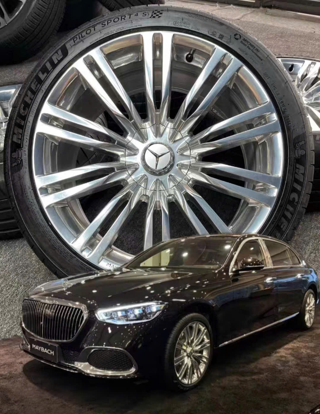 Mâm lốp Lazang Mercedes S580 Maybach 20 inch tháo xe