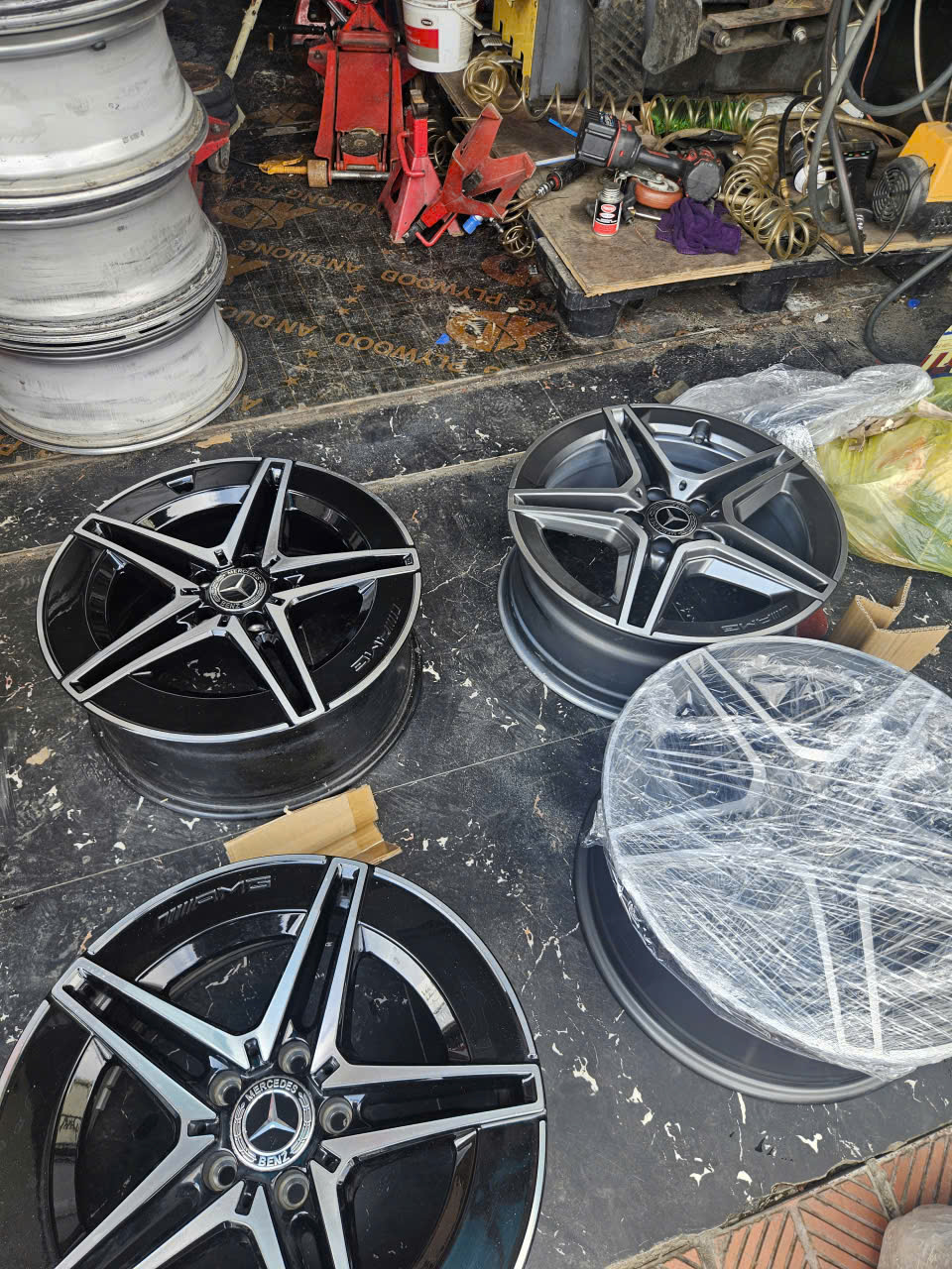 Mâm lazang Mercedes C300 chính hãng tháo xe