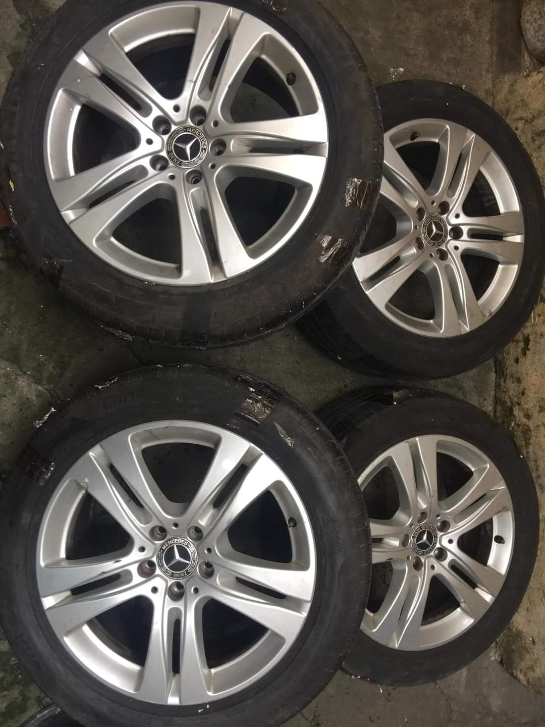 Mâm Lazang Mercedes S450 2017 18 inch lắp lốp 245/50R18