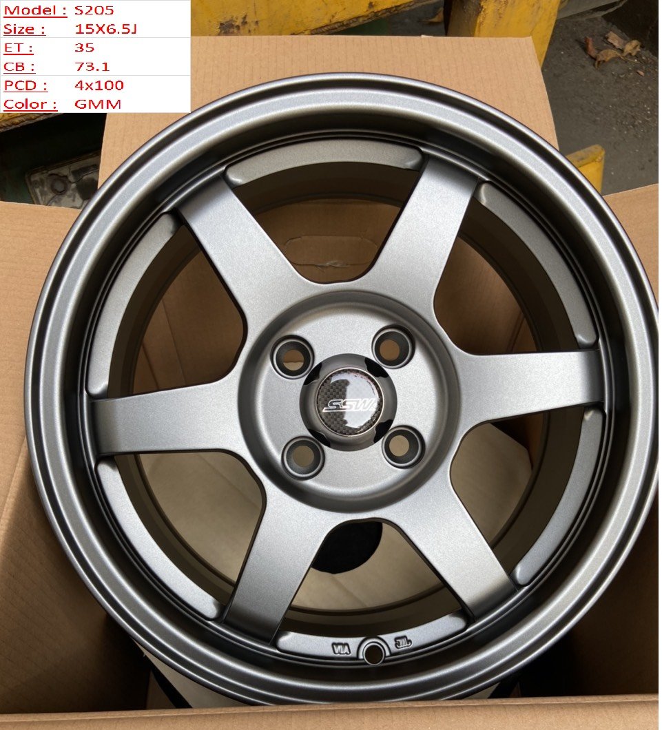 Mâm Lazang Vành SSW 15 inch 4x100 S205-GMM
